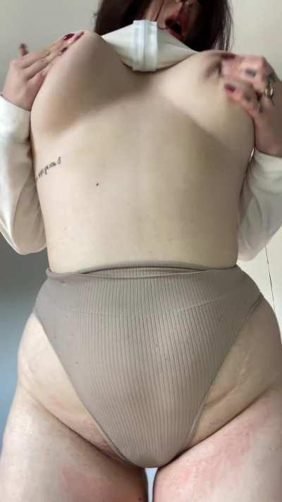 Let me give you a mouthful with these juicy tits baby ;)