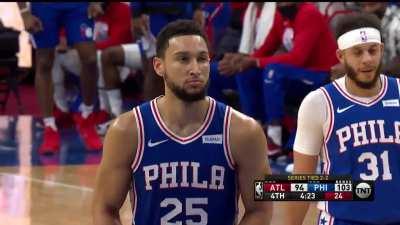 [Highlight] 2021 Playoffs Game 5 against the Hawks, Sixers fans show Ben Simmons support as he drains two free throws