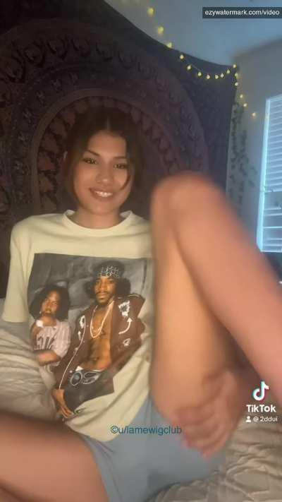 i’m so wet when filming, it leaks through my spandex