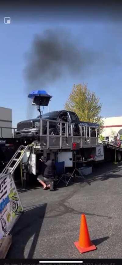 Race Truck explodes on the Dyno-Ogden, UT-9/18/20