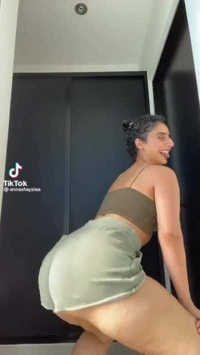 The way she sticks her tongue out