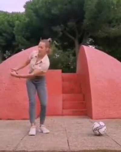 She is definitely not a goalkeeper
