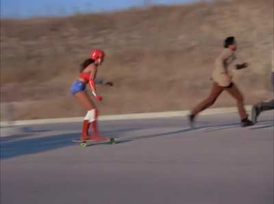 Lynda Carter - WW skateboarder