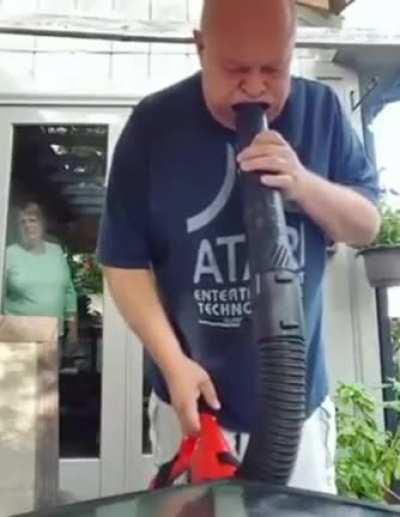 Got caught blowing himself