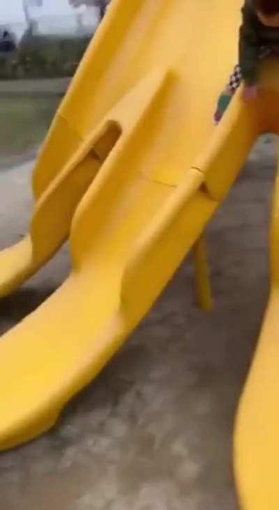 To slide down