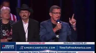 Qanon dumbfuck and fascist fundamentalist Michael Flynn says religious freedom is unamerican: “If we are going to have one nation under God, which we must, we have to have one religion. One nation under God, and one religion under God.”