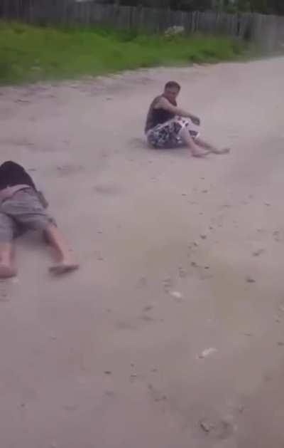 Double dirt road meat crayon