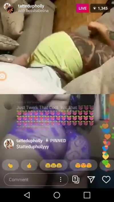 Tattedup Holly & bossbabelina Bounce that ass🤤🤤🍑🍑
