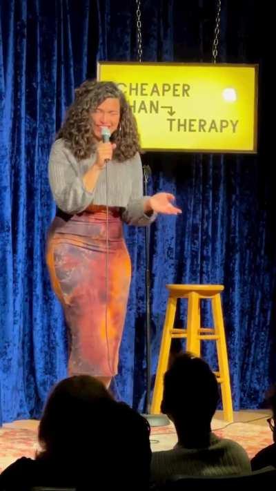 Her mom was the joke 