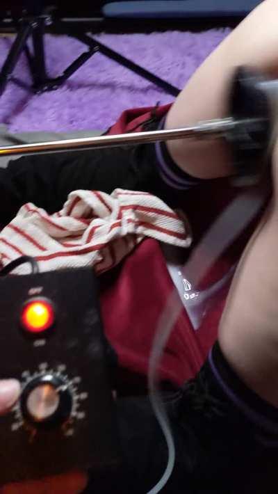 Vector, a HiSmith, a peristaltic pump, and 300cc of horsecum