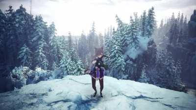 Extremely ordinary clip of Keqing exploring Dragonspine