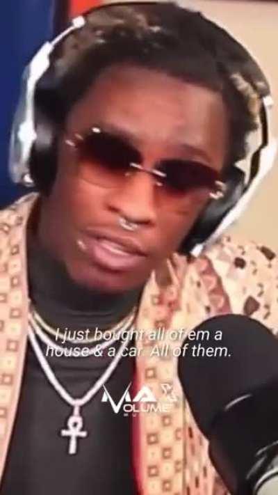 Young thug actually bought 11 house.🐐💕🐐💕