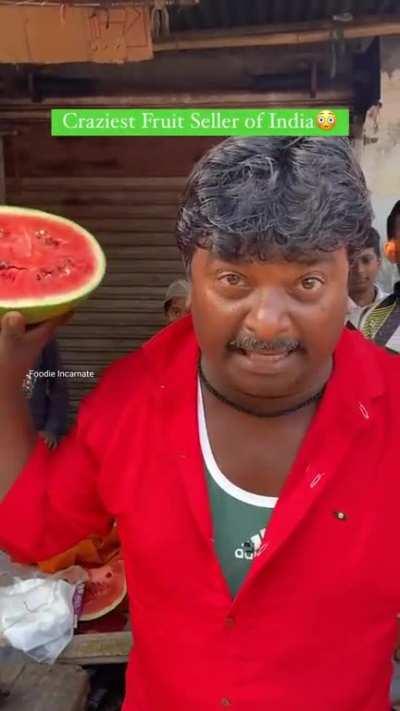 Craziest fruit seller in India