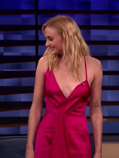 Sophie Turner's tits for everyone to see. She might as well have gone topless