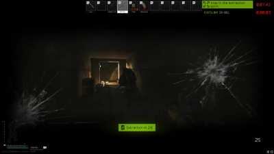 Guy claims he heard the grenade land under him so he ran forward