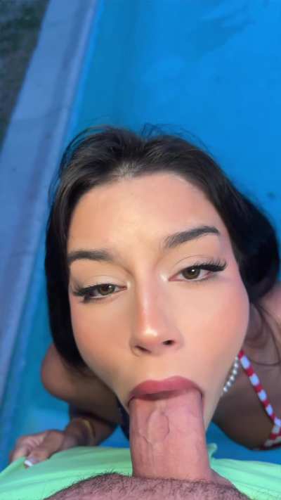 Getting all up in my cheeks