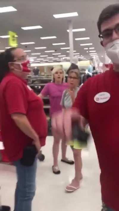 My friend got fired for recording anti mask Karen.