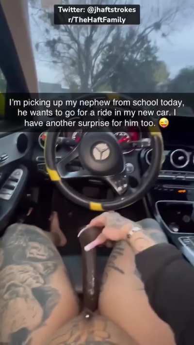 Aunty Waits to pick up nephew