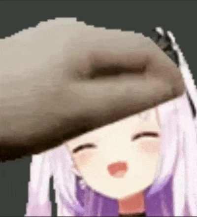 Headpatting aggressively