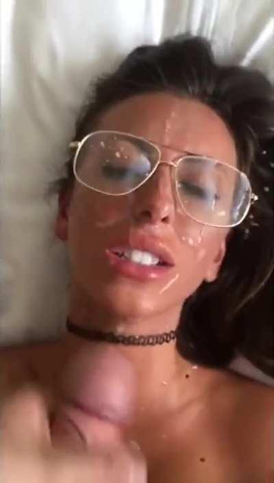 She’s going to have to clean her glasses