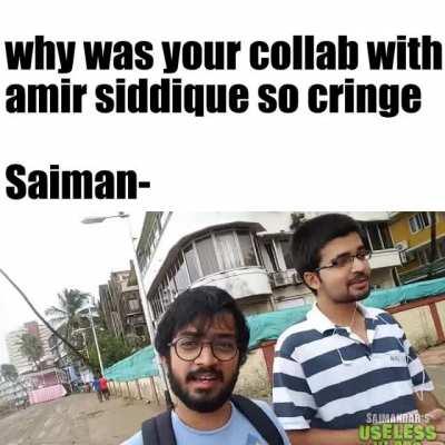 though i don't think it was cringe but certainly not the saiman's level (due to amir)