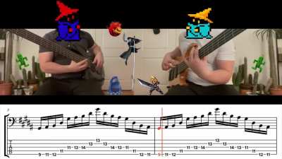 My favorite 5 string exercise. Final Fantasy Prelude - Solo Bass + Transcription