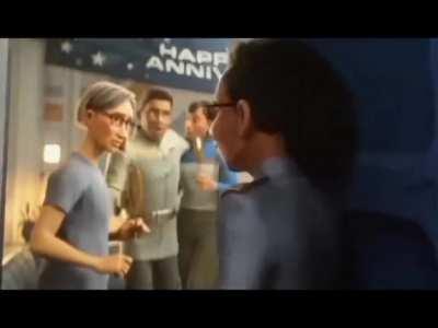 The highly obscene, sinful and pornographic scene that got Lightyear banned in Malaysia. Make sure not to watch it near the children.