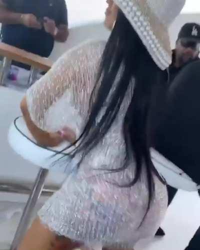 Sexy twerk in bathing suit