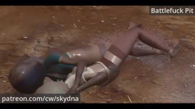 [Battlefuck Pit] Battling it out in the mud (futa mutual penetration)