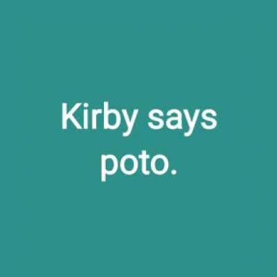 Kirby dijo una mala palabra 😔.