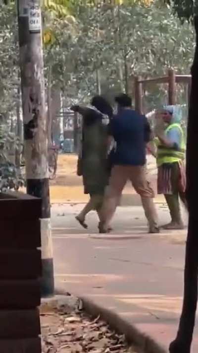 A university student got beaten for not wearing a hijab in Bangladesh