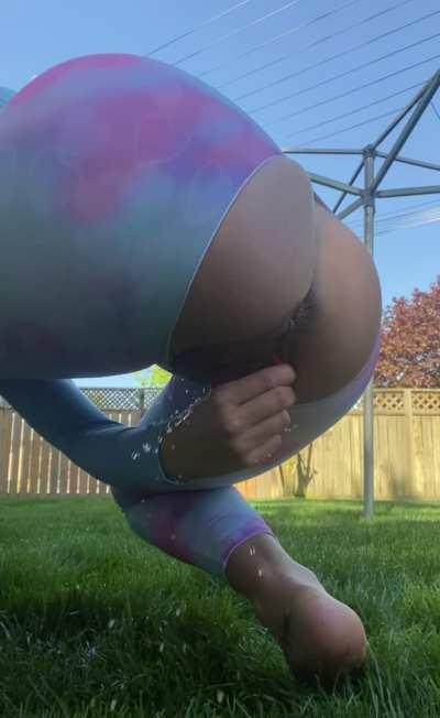 Watering the lawn 😅💦