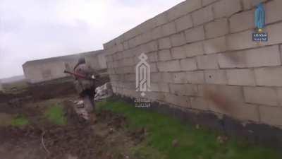 Footage showing HTS fighters attacking regime positions in Idlib. 8th of January, 2021