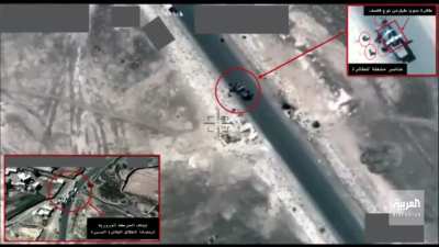 Saudi Air Force targets a vehicle with drones and Houthis in Yemen Amran 2021