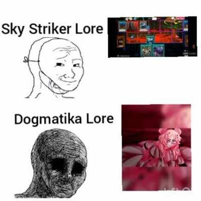 Sky Striker lore vs Dogmatika lore