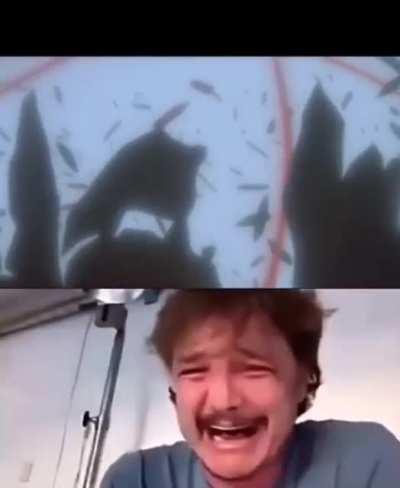 Guy crying and listening to sad music