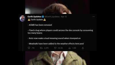 Benedict Cumberbatch is giving you the previous Earth Updates. His ASMR-ish voice is perfect!