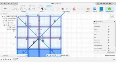 Our Boggle set fell off the shelf and the grid base shattered, so I modelled and 3D printed a better, beefier one! Link to STL in comments