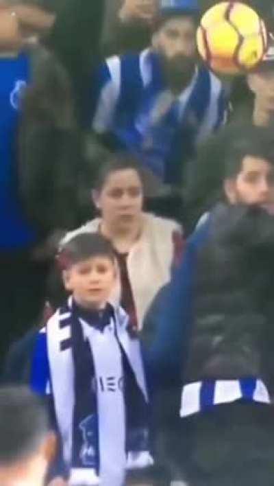 She didn't notice that the ball was flying perfectly towards her