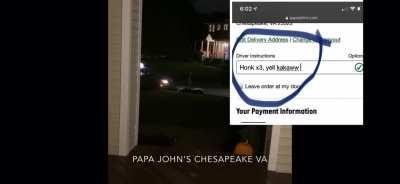 “Honk x3, yell kakaww”