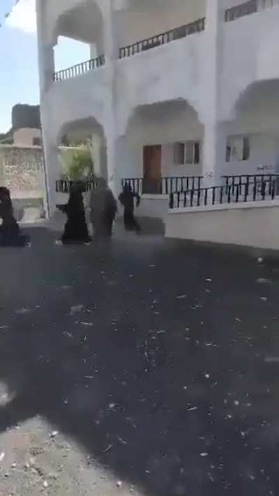 Houthis enter a girls school in Yemen and expel all the students. They see it as a sin for girls to study.