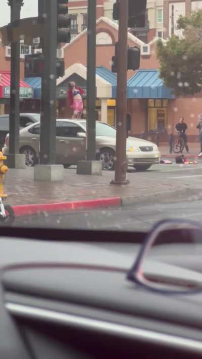 Crackhead jumps on Porsche by ASU