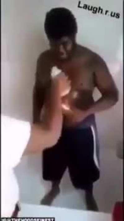 Dude lights himself on fire for the gram