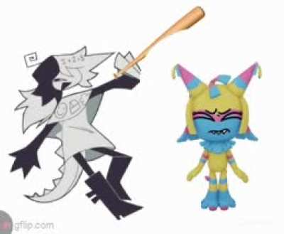 Zip from fpe hitting Yatta with baseball bat