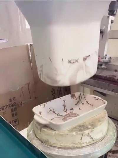 How imprinting is done in ceramics