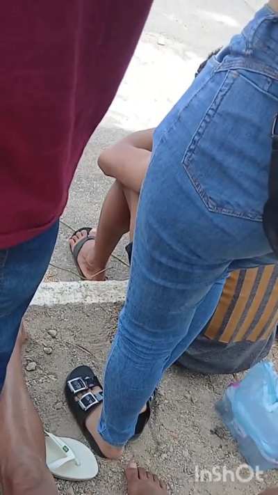 Recording of my friend's butt and legs