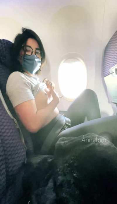 Havin fun on the plane