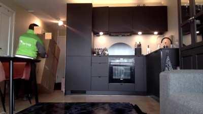 My first pizzadare, but hopefully not the last! Hope its okey that its a bit mild compared to many other videos here, at least mine is 100% real. It was super exciting to bend over for him to get a good view, and I love that he took a closer look. Link in