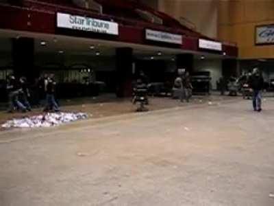 2005-ish vid of gerard going fast on a chair in what seems to be a venue