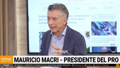 Mauricio Macri cay&oacute; a una entrevista de Lospennato, "Mi mujer me hizo tomar unas gotas de Neuryl, te dejan medio... (...) Veo todo en slow-motion..."